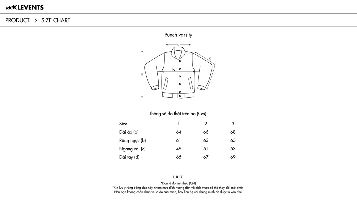 Áo Khoác Varsity Levents Punch Oversized Nỉ Chân Cua