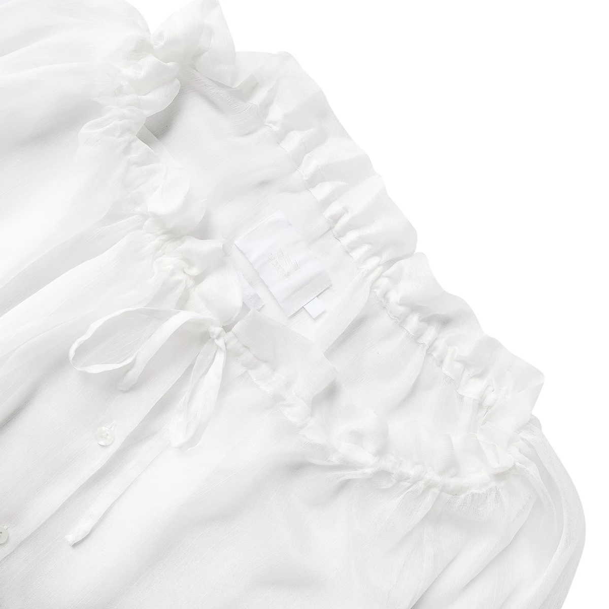 Áo Sơ Mi Tay Dài Xuyên Thấu Cổ Bèo Unisex LIDER AIRY SEE-THRU SHIRT