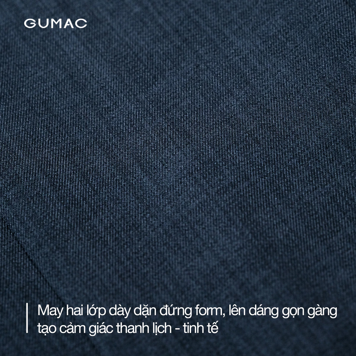 Áo Blazer Tay Ngắn GUMAC Dáng Suông Đệm Vai Mỏng Thiết Kế 2 Lớp Cao Cấp LOWG0104