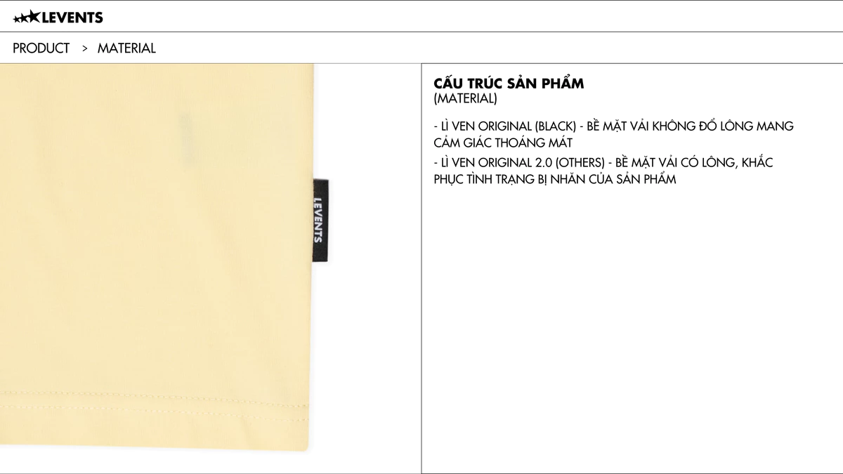 Áo Thun Levents Seasonal Semi-Oversized Tee 100% Cotton T-shirt