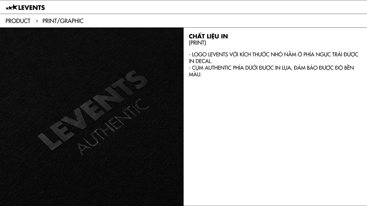 Áo Thun Levents Classic Semi-Oversized Tee 100% Cotton T-shirt