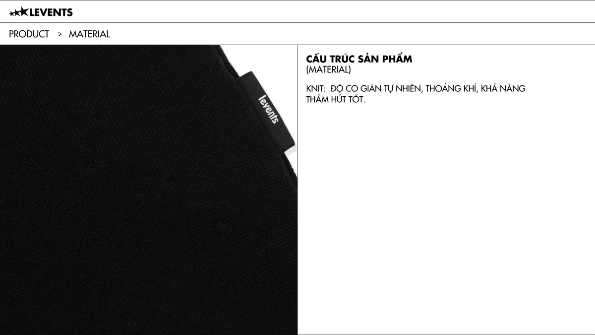 Áo Polo Levents Knit Oversized Len Dệt