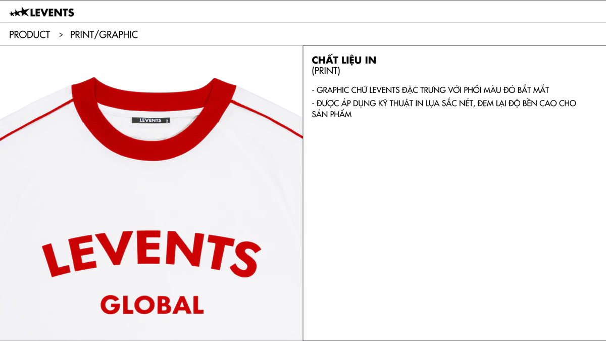 Áo Thun Levents Global Raglan Tee Oversized 100% Cotton T-shirt