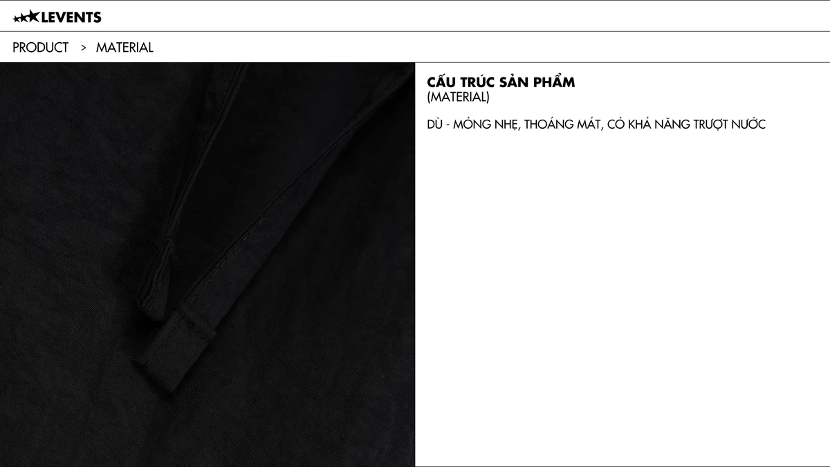 Quần Đùi Dù Levents Nylon Cargo Short