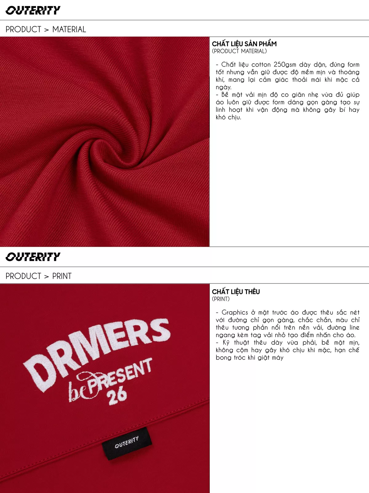 Áo Thun Outerity Signature 26 Form Boxy Cotton 100% Nam Nữ Unisex / DREAM HORSE COLLECTION 2026