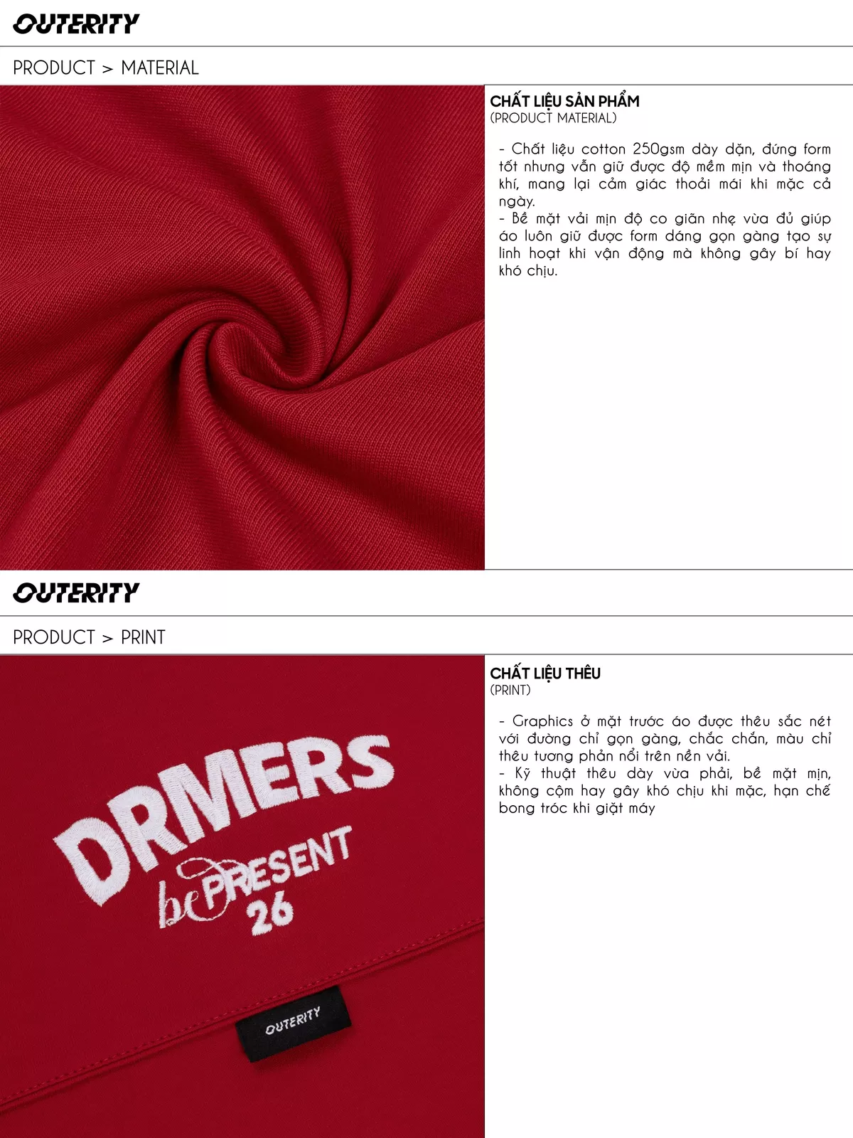 Áo Thun Outerity Rocker 26 Form Boxy Cotton 100% Nam Nữ Unisex / DREAM HORSE COLLECTION 2026