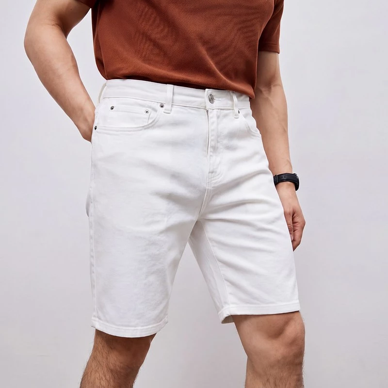Quần Short khaki CARGO KHAKI TORANO giả Jean in lót túi đứng phom, thấm hút tốt FSBK014