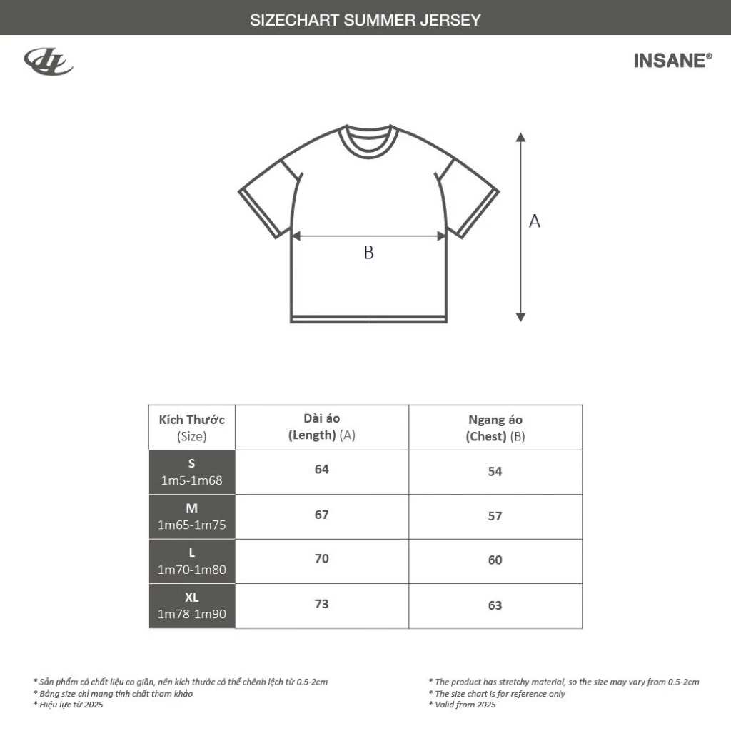 Áo Thun Thể Thao InsaneClo MILANO JERSEY Form Oversized Unisex Chất Liệu Polyester Nhập Khẩu