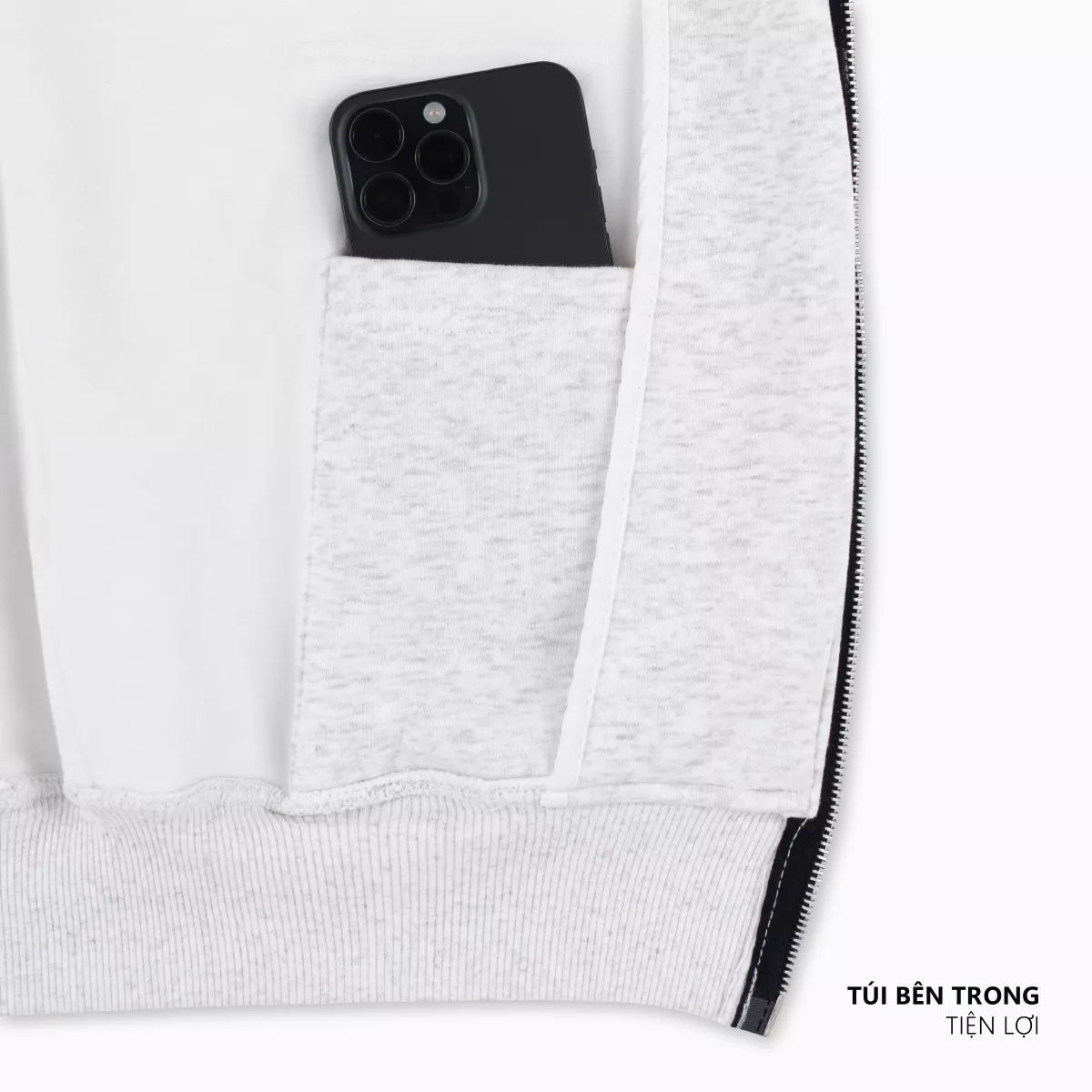 Áo Hoodie Zip MVRK Initial Unisex Boxy 400GSM Chất Nỉ Lông Cáo Dày Dặn Chống Nắng Tốt
