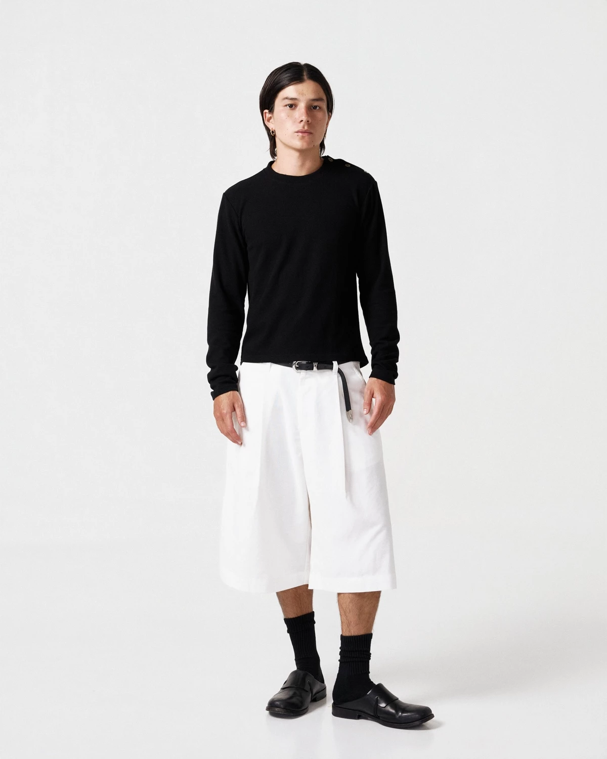 Áo Tay Dài Vai Có Nút Cách Điệu 67PERCENT / 67% - SHOULDER BUTTON SHIRT