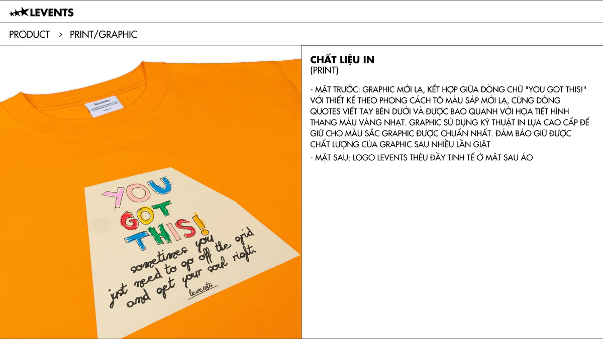 Áo Thun Levents Got This Tee Oversized 100% Cotton T-shirt