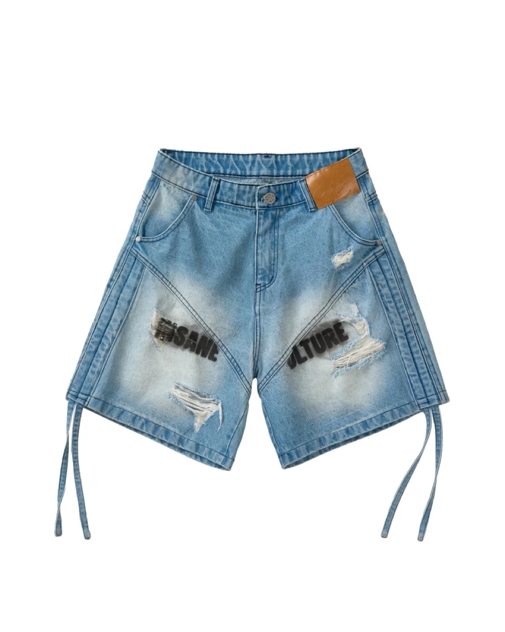 Quần Ngắn InsaneClo DROP SHORTS Form Ngắn Trên Gối Unisex Chất Liệu Denim