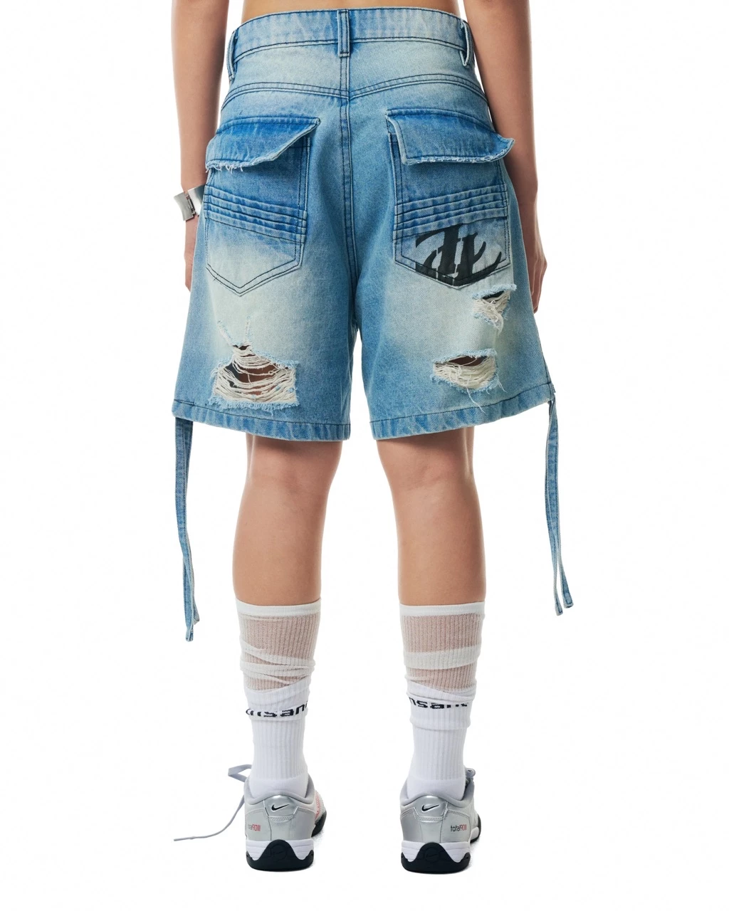Quần Ngắn InsaneClo DROP SHORTS Form Ngắn Trên Gối Unisex Chất Liệu Denim