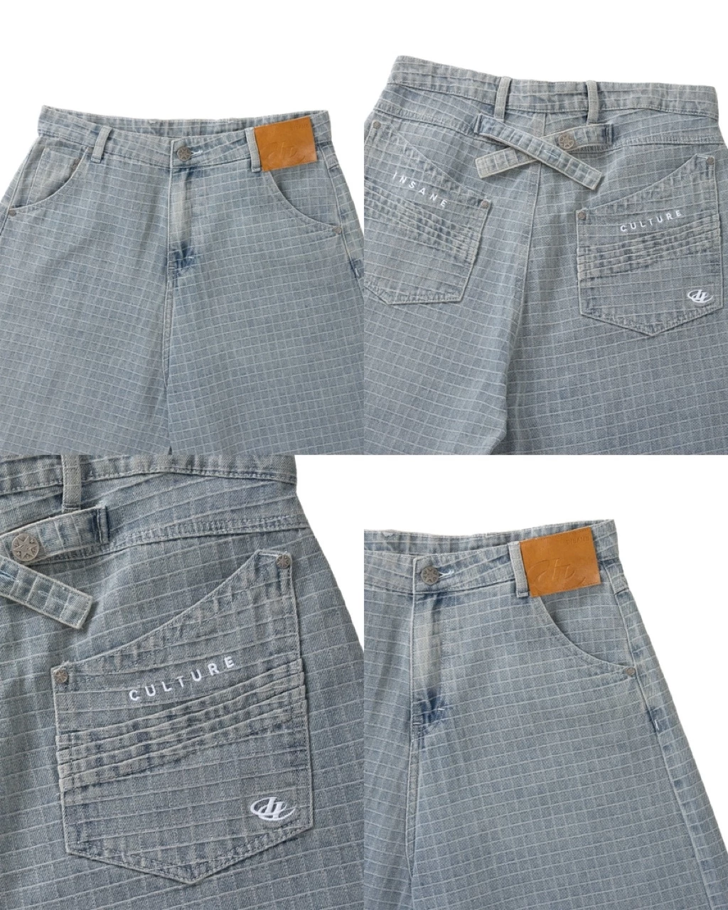 Quần Lửng InsaneClo PLAID JORTS Form Unisex Chất Liệu Kaki Cotton Nhập Khẩu