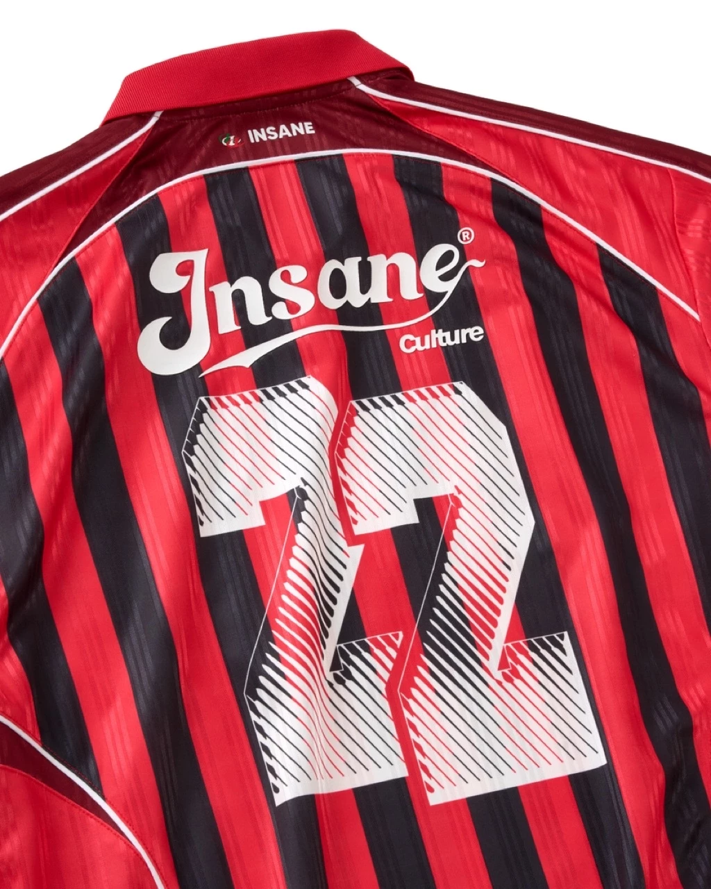 Áo Thun Thể Thao InsaneClo REDLINE STRIPE JERSEY Form Oversized Unisex Chất Liệu Polyester Nhập Khẩu