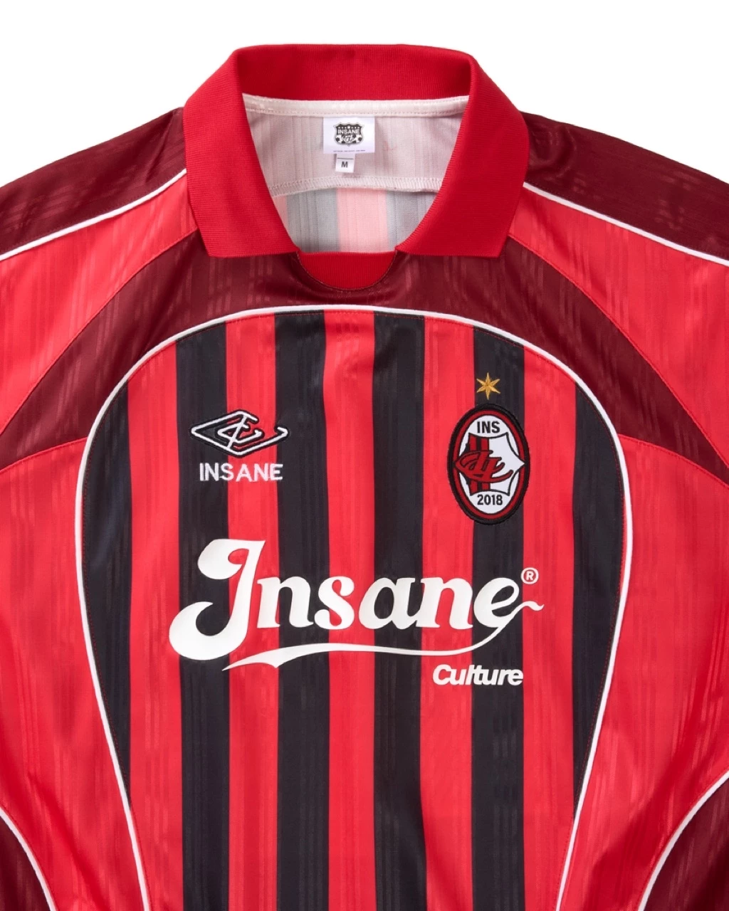 Áo Thun Thể Thao InsaneClo REDLINE STRIPE JERSEY Form Oversized Unisex Chất Liệu Polyester Nhập Khẩu