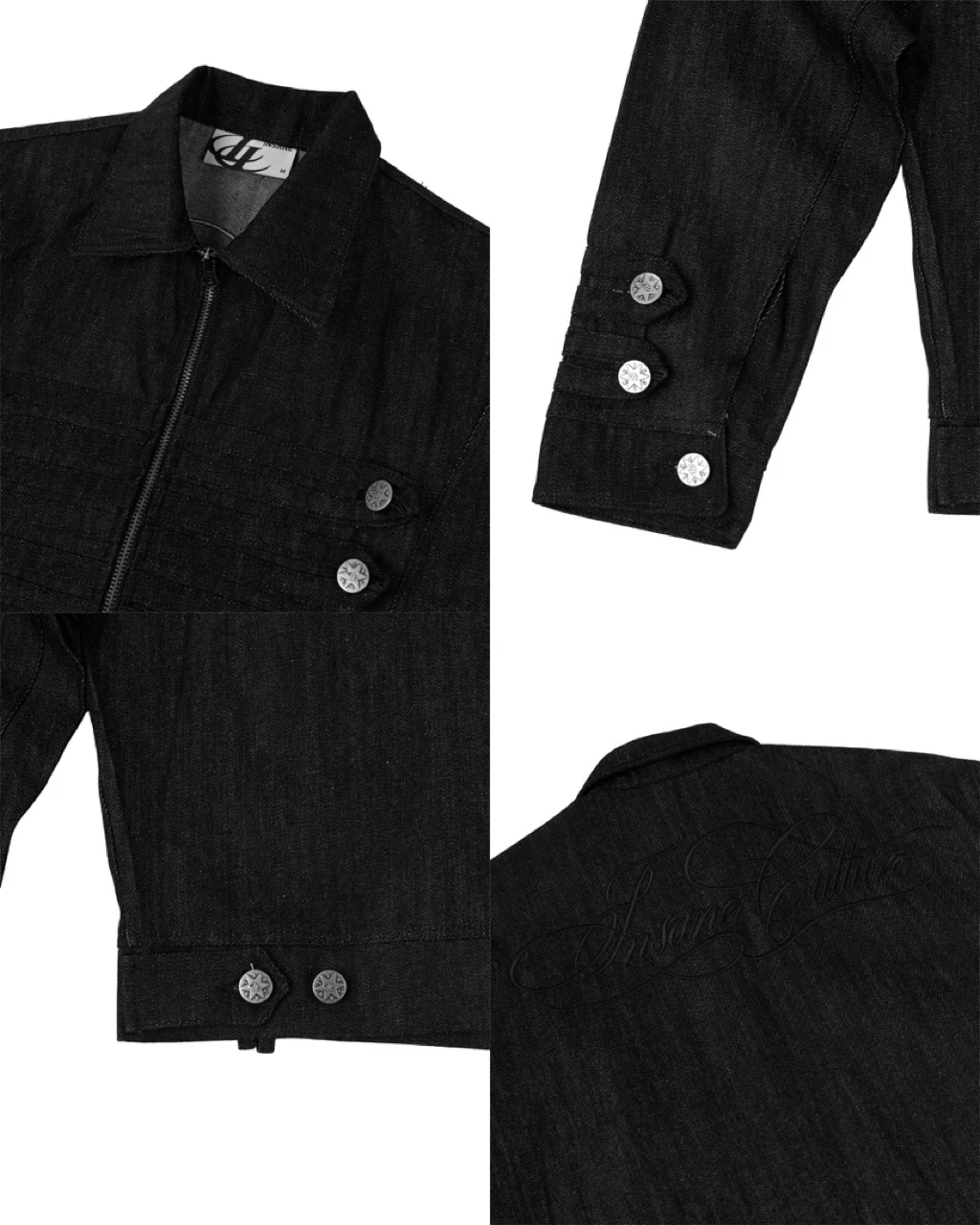 Áo Khoác Denim InsaneClo ROYAL JACKET Form Boxy Unisex Chất Liệu Denim