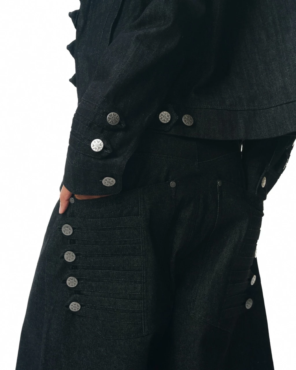 Áo Khoác Denim InsaneClo ROYAL JACKET Form Boxy Unisex Chất Liệu Denim