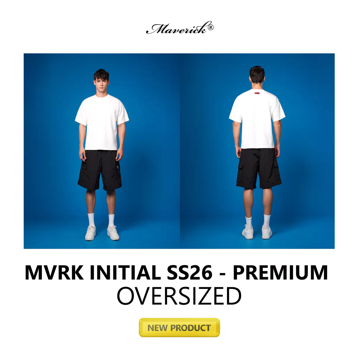 MVRK Official Áo Thun Trơn Cao Cấp Sợi Gỗ Sồi Lenzing Modal 250 GSM - Form Oversized