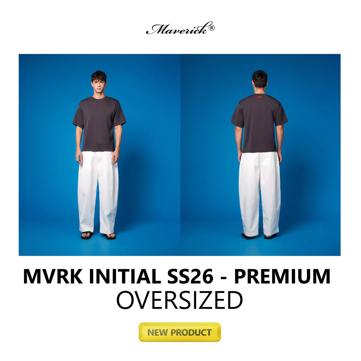 MVRK Official Áo Thun Trơn Cao Cấp Sợi Gỗ Sồi Lenzing Modal 250 GSM - Form Oversized