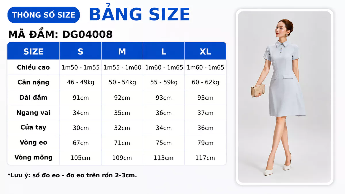 Đầm nữ form A GUMAC tay ngắn cổ sơ mi đính nút kim loại trang trí công sở thanh lịch DG04008
