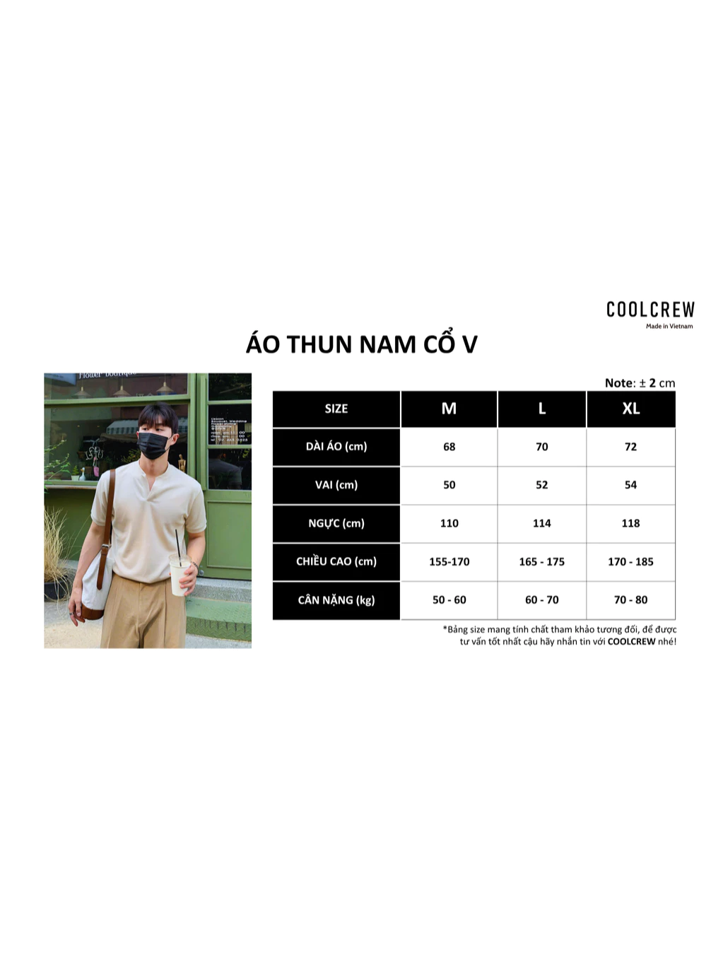 Áo Thun Nam Cổ V 𝐂𝐎𝐎𝐋𝐂𝐑𝐄𝐖 Chất Cotton Cao Cấp Co Giãn 2 Chiều Unisex Menswear ATN039