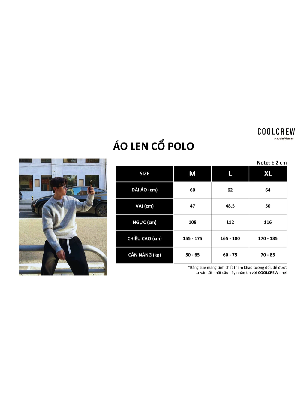 Áo Len Dài Tay Cổ Polo Unisex ALD 01, Nam Nữ 𝐂𝐎𝐎𝐋𝐂𝐑𝐄𝐖 Chất Len Dệt Tổng Hợp Streetwear ALD055