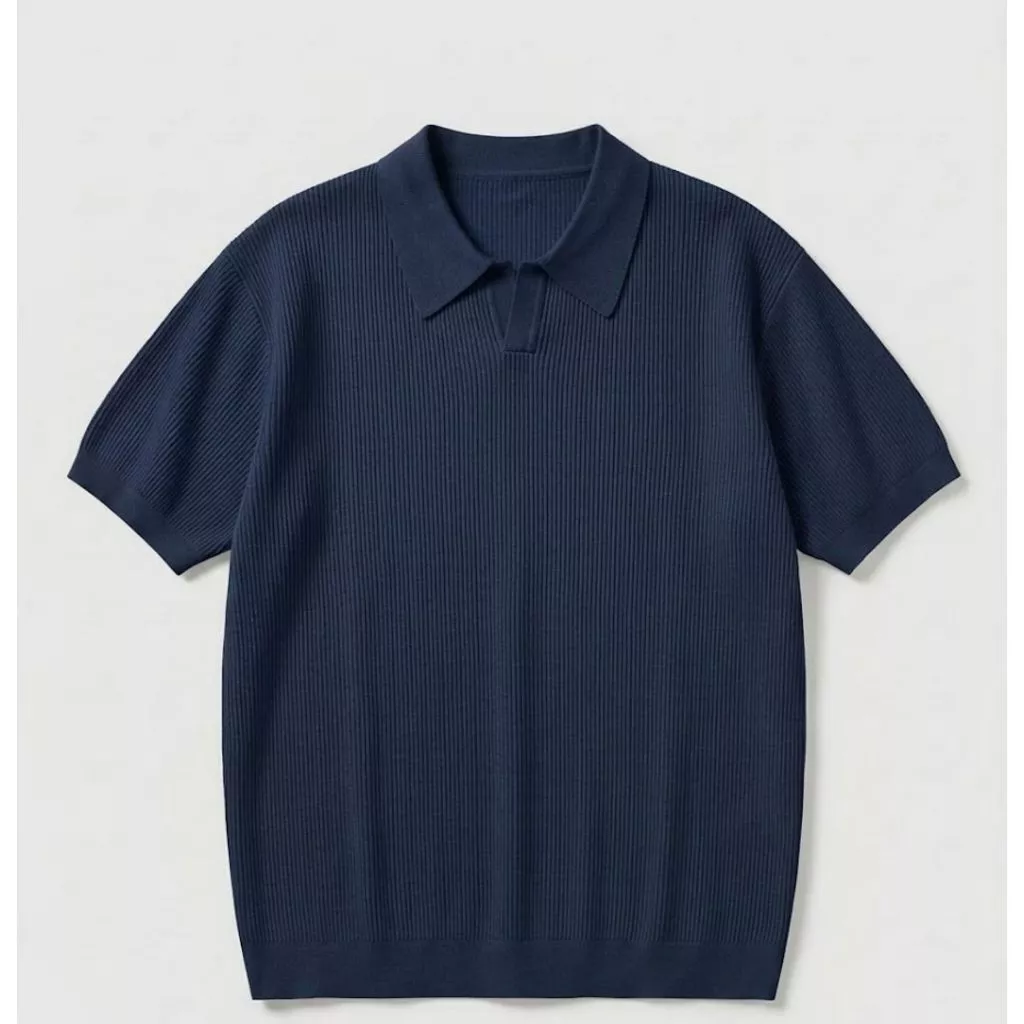 Áo Polo Len Xếp Ly 𝐂𝐎𝐎𝐋𝐂𝐑𝐄𝐖 Tay Ngắn Form Regular Fit Cao Cấp Mát Nhẹ Phong Cách Hàn Quốc ALH04 APN096