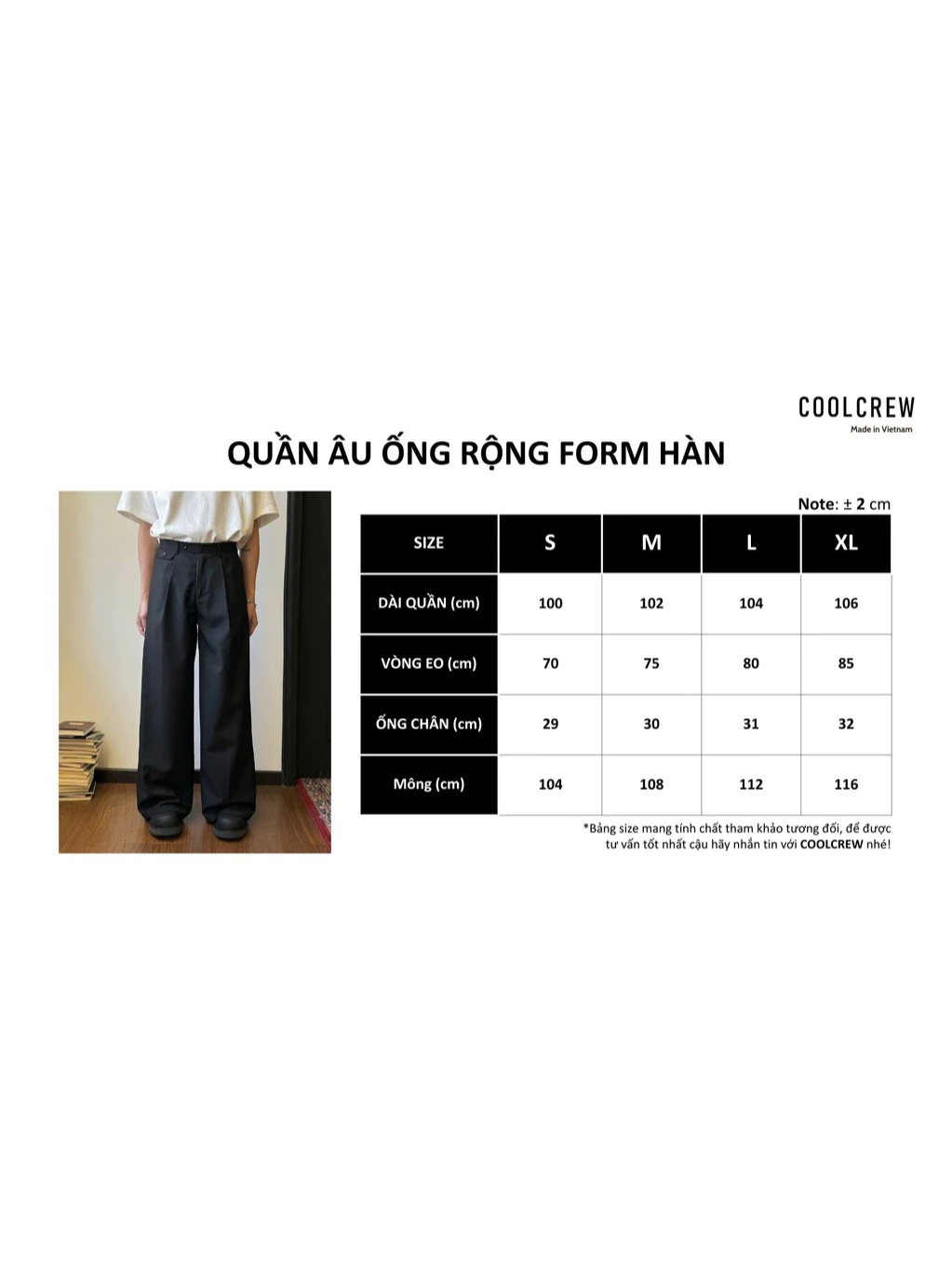 Quần Âu Ống Rộng Chuẩn Form Hàn 𝐂𝐎𝐎𝐋𝐂𝐑𝐄𝐖 Nam Nữ Vải Âu Cạp Cao Trend - QUẦN TÂY QTD007