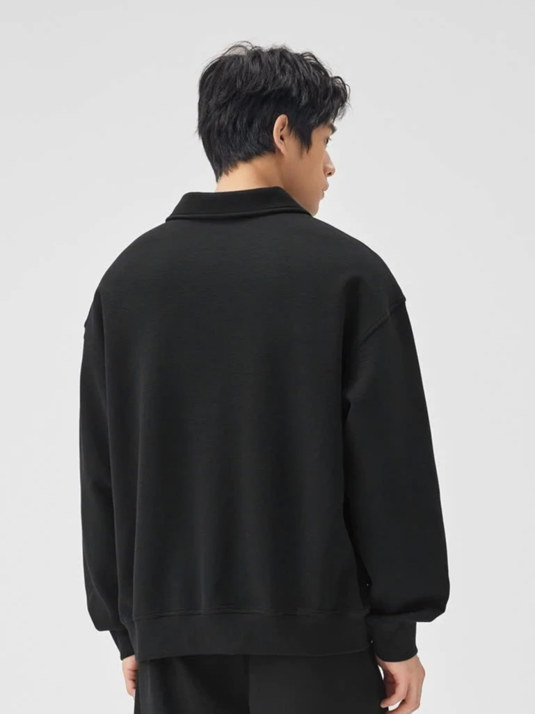 Áo Sweater Polo 𝐂𝐎𝐎𝐋𝐂𝐑𝐄𝐖 Vải Nỉ Tay Dài Form Rộng Unisex Menswear Phong Cách Hàn Quốc Năng Động ASW029