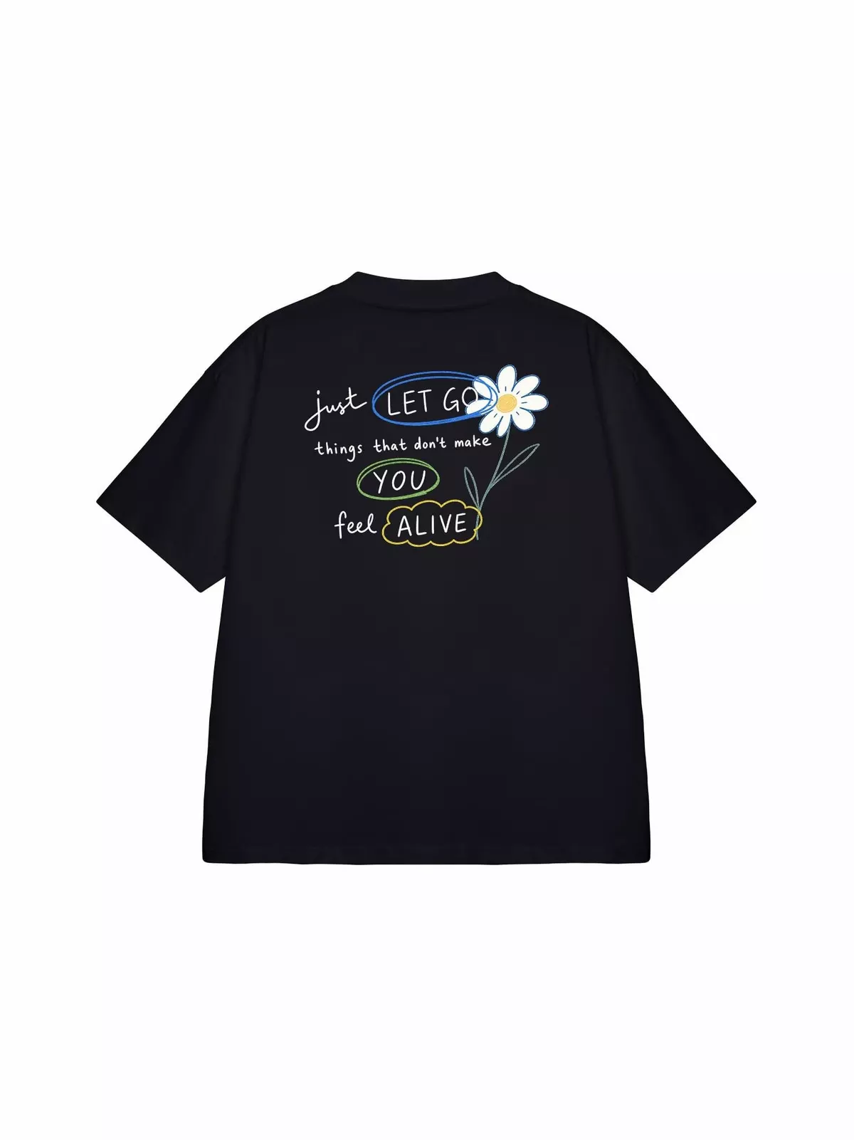 Áo Thun Boxy Fit Graphic Feel Alive LIMEORANGE LU26101115