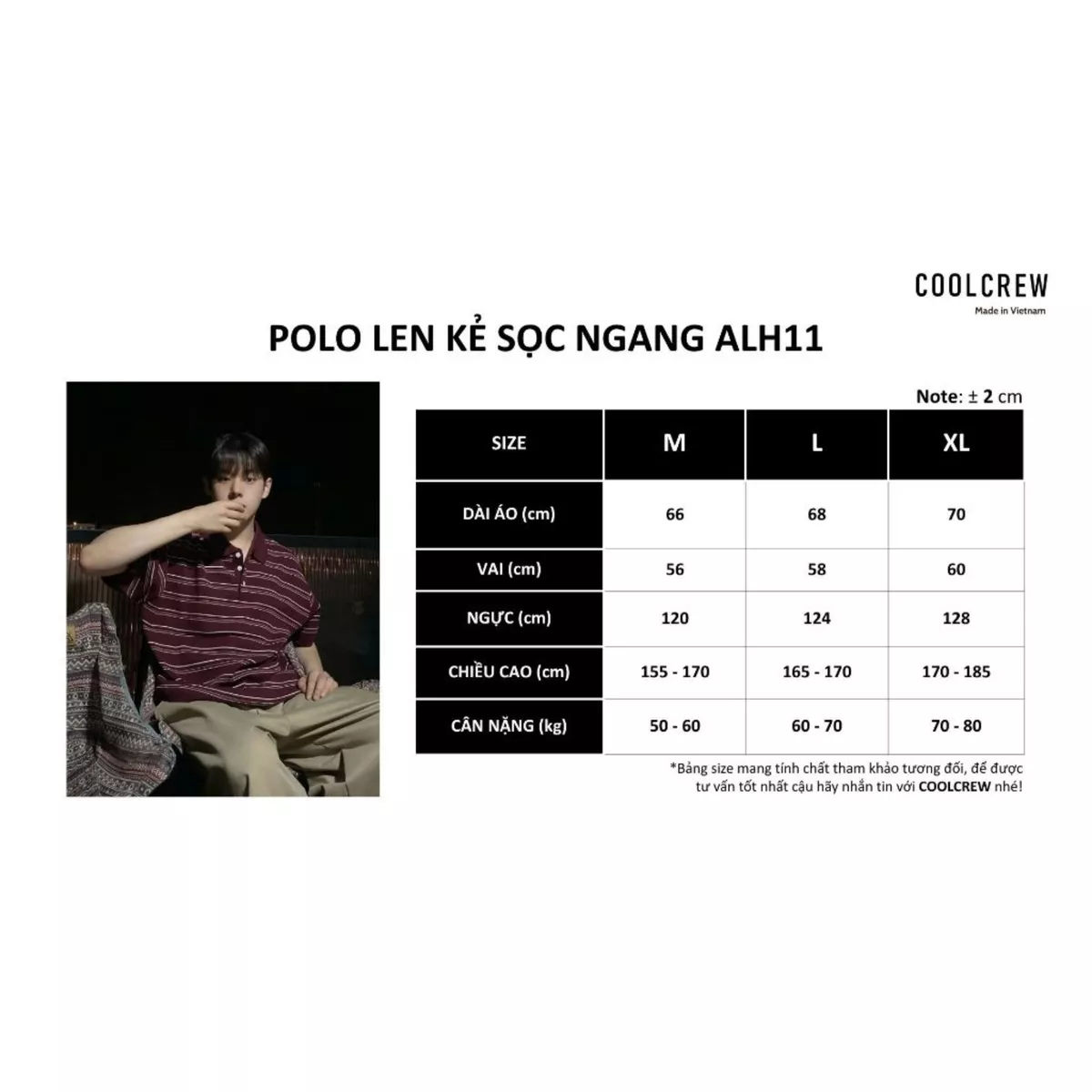 Áo Polo Len Dệt Kim Kẻ Sọc Ngang 𝐂𝐎𝐎𝐋𝐂𝐑𝐄𝐖 Ngắn Tay Form Rộng Unisex Phong Cách Thời Trang Hàn Quốc ALH11 APN114