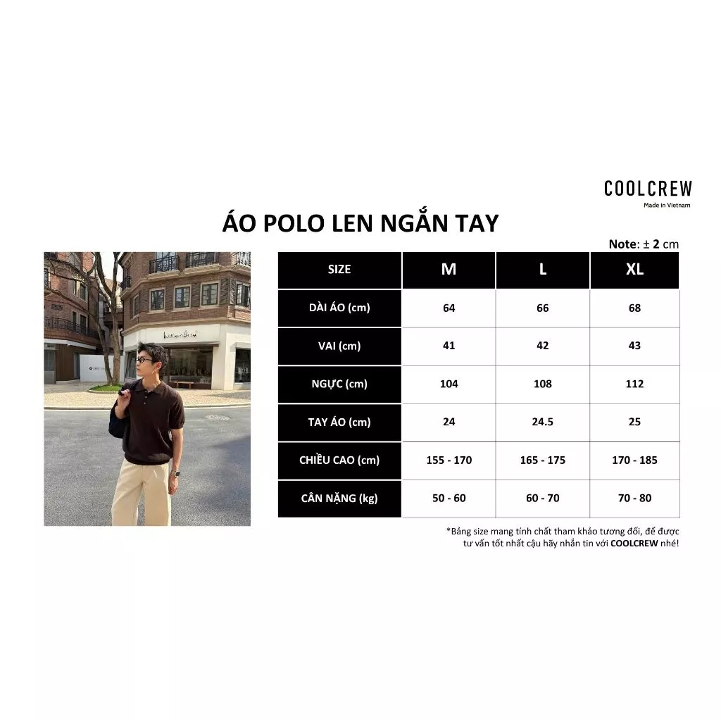 Áo Polo Len Dệt Kim Tay Ngắn 3 Cúc 𝐂𝐎𝐎𝐋𝐂𝐑𝐄𝐖 Basic Dáng Rộng Phong Cách Hàn Quốc Unisex ALH03 APN094
