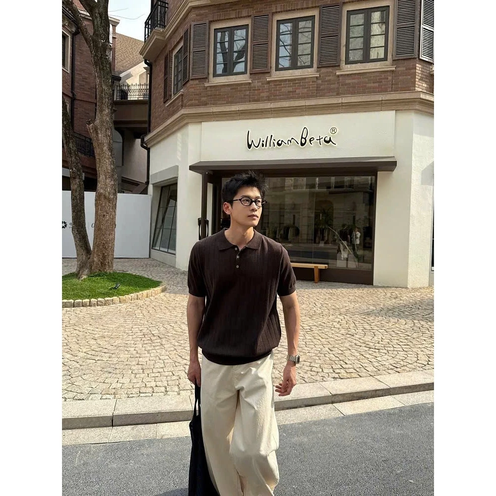 Áo Polo Len Dệt Kim Tay Ngắn 3 Cúc 𝐂𝐎𝐎𝐋𝐂𝐑𝐄𝐖 Basic Dáng Rộng Phong Cách Hàn Quốc Unisex ALH03 APN094