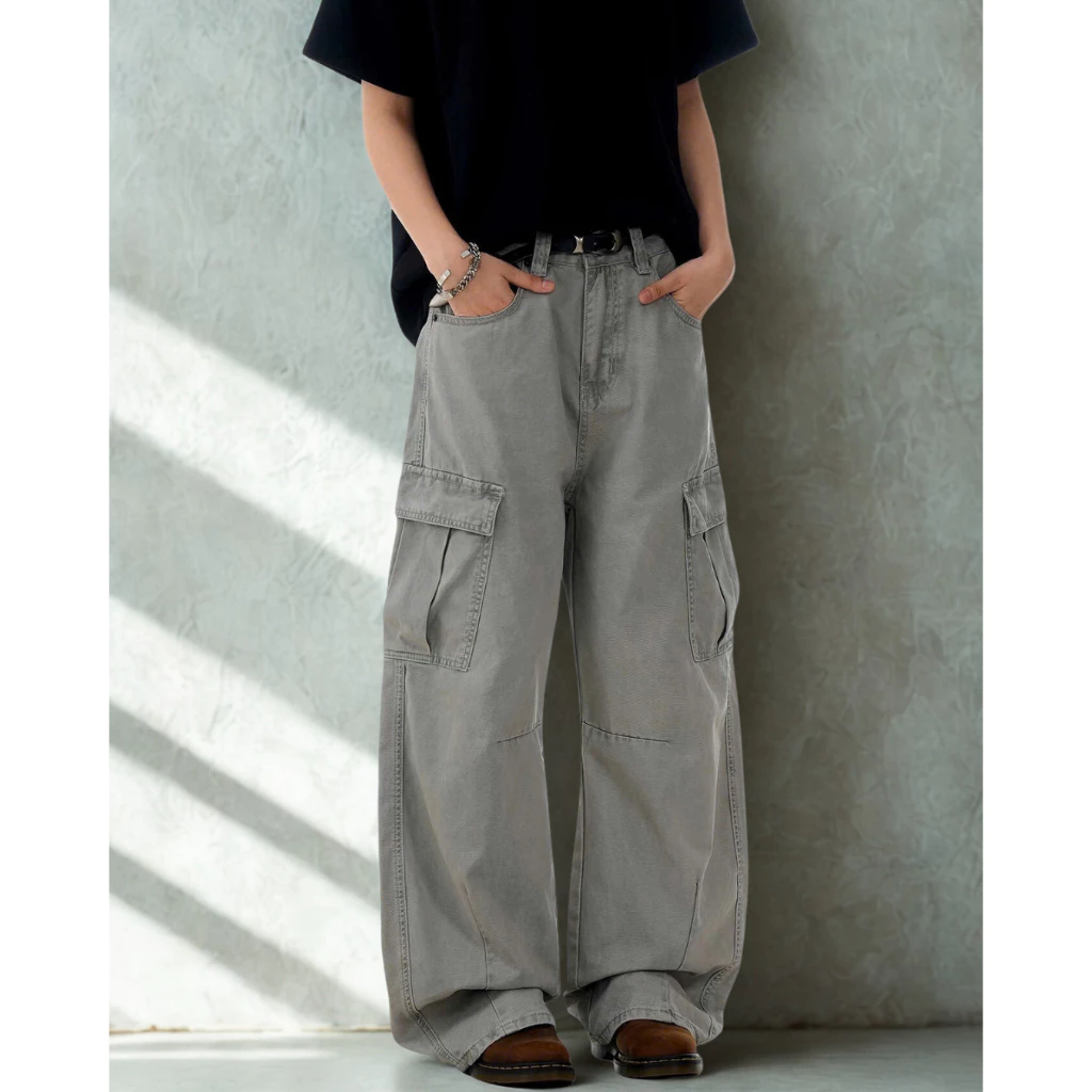 Quần Jeans Túi Hộp 𝐂𝐎𝐎𝐋𝐂𝐑𝐄𝐖 Ống Rộng Unisex Nam Nữ Phong Cách Thời Trang QTD082