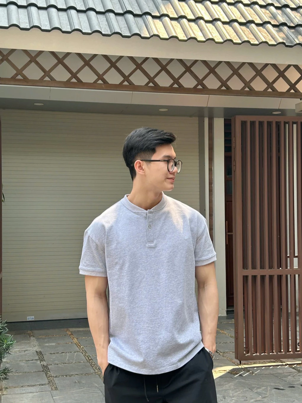 Áo Thun Cổ Trụ Ver 1 𝐂𝐎𝐎𝐋𝐂𝐑𝐄𝐖 100% Cotton 2 Chiều Unisex Menswear Phong Cách Hàn Quốc Năng Động ATN012