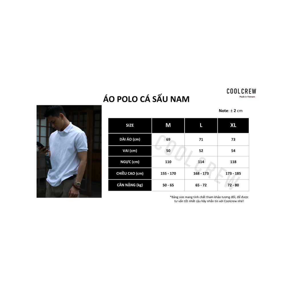 Áo Thun Polo Cá Sấu Nam 𝐂𝐎𝐎𝐋𝐂𝐑𝐄𝐖 Chất Vải Cotton Co Giãn 2 Chiều Thoáng Khí APN038