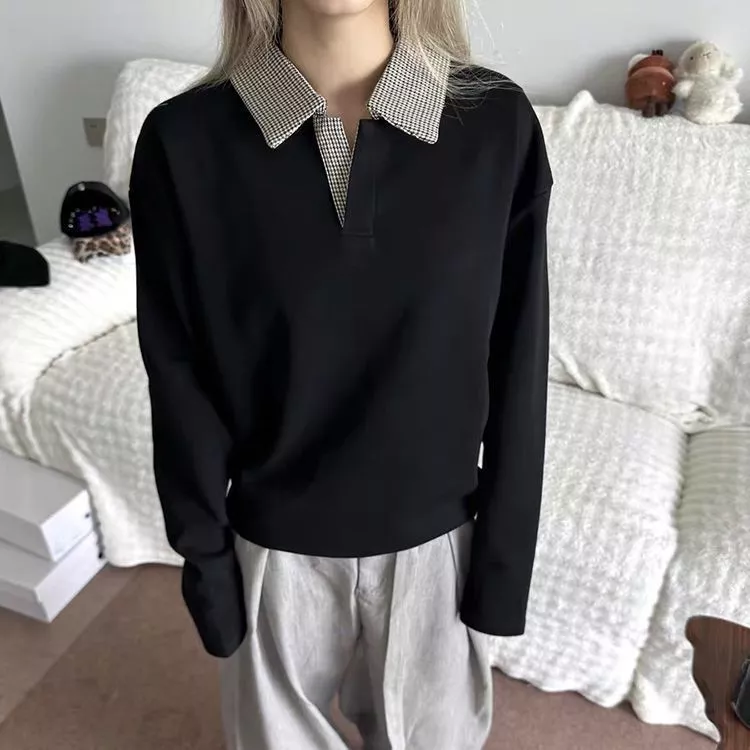 Áo Thun Dài Tay Hoạ Tiết Phối Cổ Giữ Nhiệt 𝐂𝐎𝐎𝐋𝐂𝐑𝐄𝐖 Unisex Thu Đông ATD065