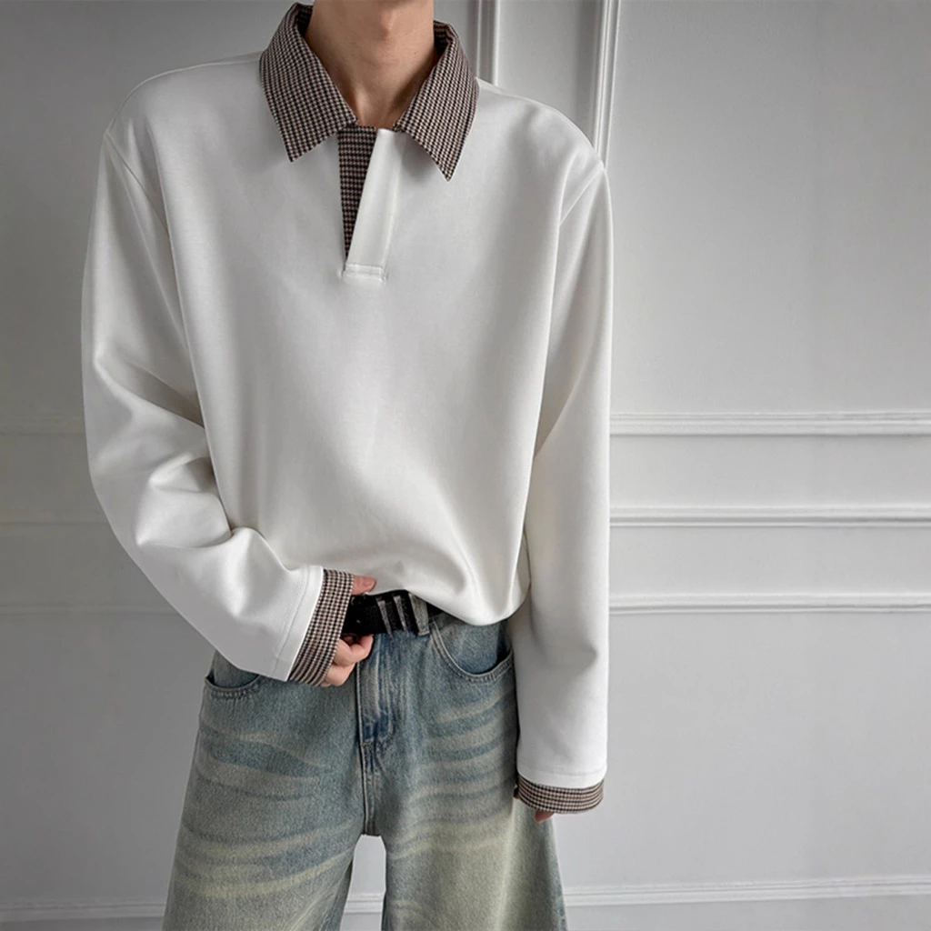 Áo Thun Dài Tay Hoạ Tiết Phối Cổ Giữ Nhiệt 𝐂𝐎𝐎𝐋𝐂𝐑𝐄𝐖 Unisex Thu Đông ATD065