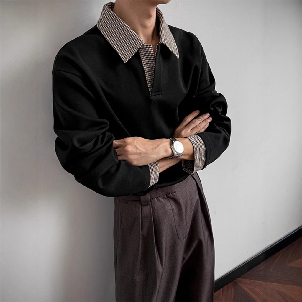 Áo Thun Dài Tay Hoạ Tiết Phối Cổ Giữ Nhiệt 𝐂𝐎𝐎𝐋𝐂𝐑𝐄𝐖 Unisex Thu Đông ATD065