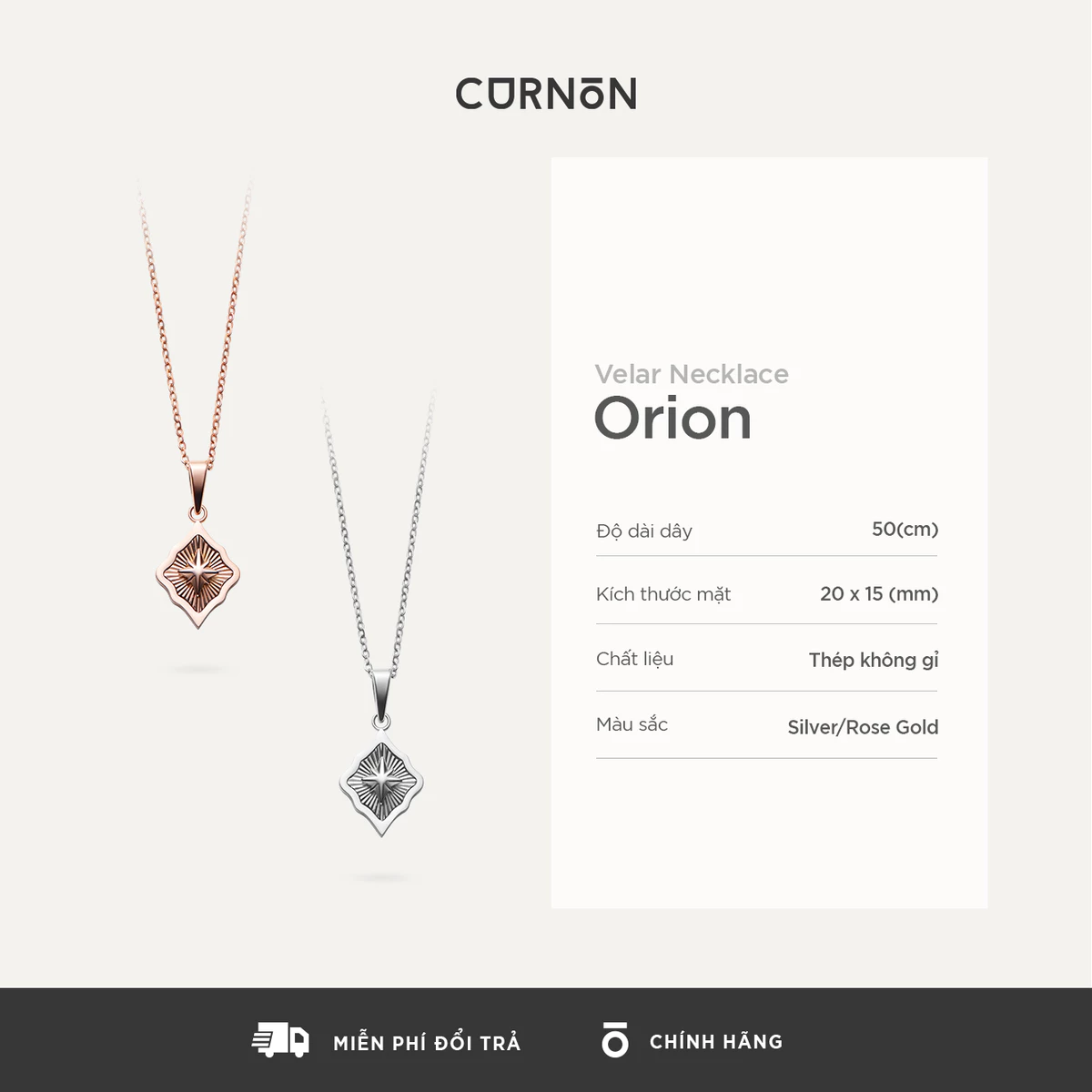 Bộ Sưu Tập Dây Chuyền Nam Curnon Velar Collection - Trang Sức Vòng Xích Phong Cách Mạnh Mẽ, Cá Tính - Thép Không Gỉ