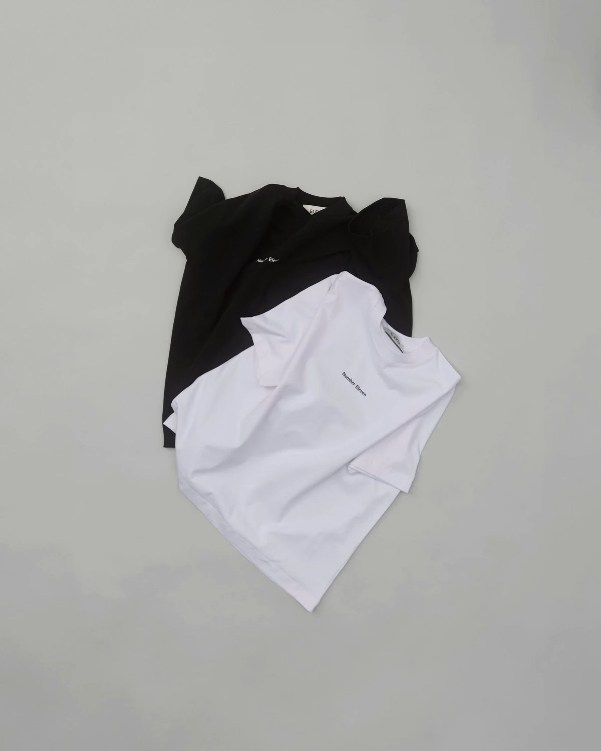 Eleven - Áo Thun Unisex Nam Nữ In Number Eleven Ngang | Màu Trắng