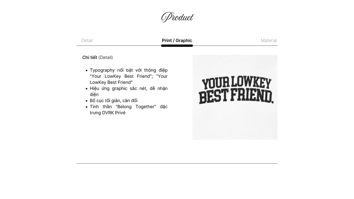 Áo Thun Tay Dài Unisex DVRK Privé Your LowKey Best Friend Vải Cotton Cao Cấp Form Loose Local Brand