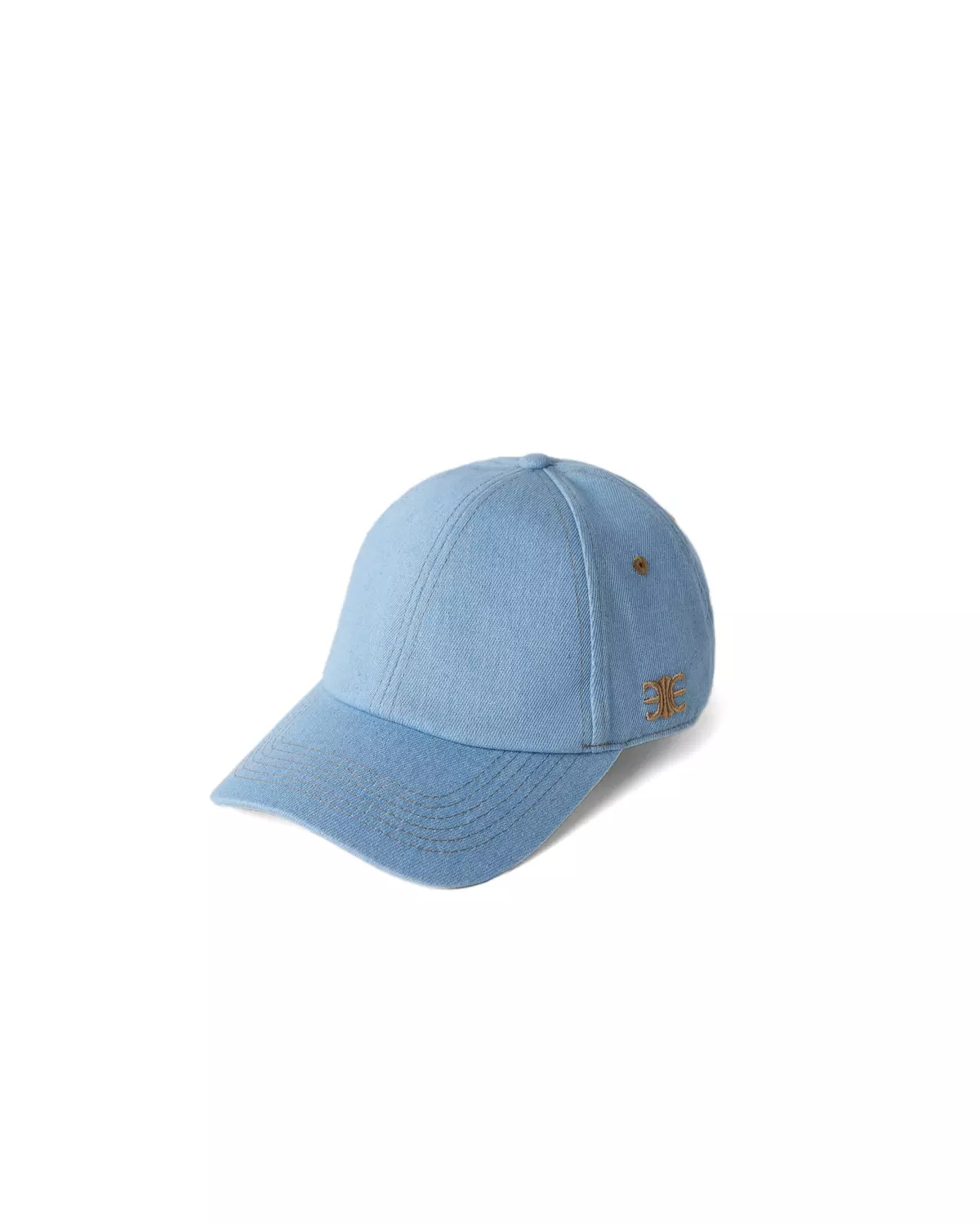 Eleven - Nón Lưỡi Trai Denim Mono | Xanh Nhạt Logo Vàng