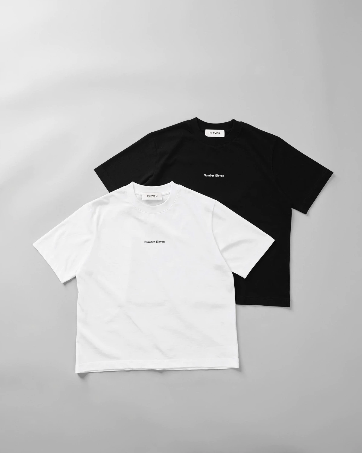 Eleven - Áo Thun Unisex Nam Nữ In Number Eleven Ngang | Màu Đen