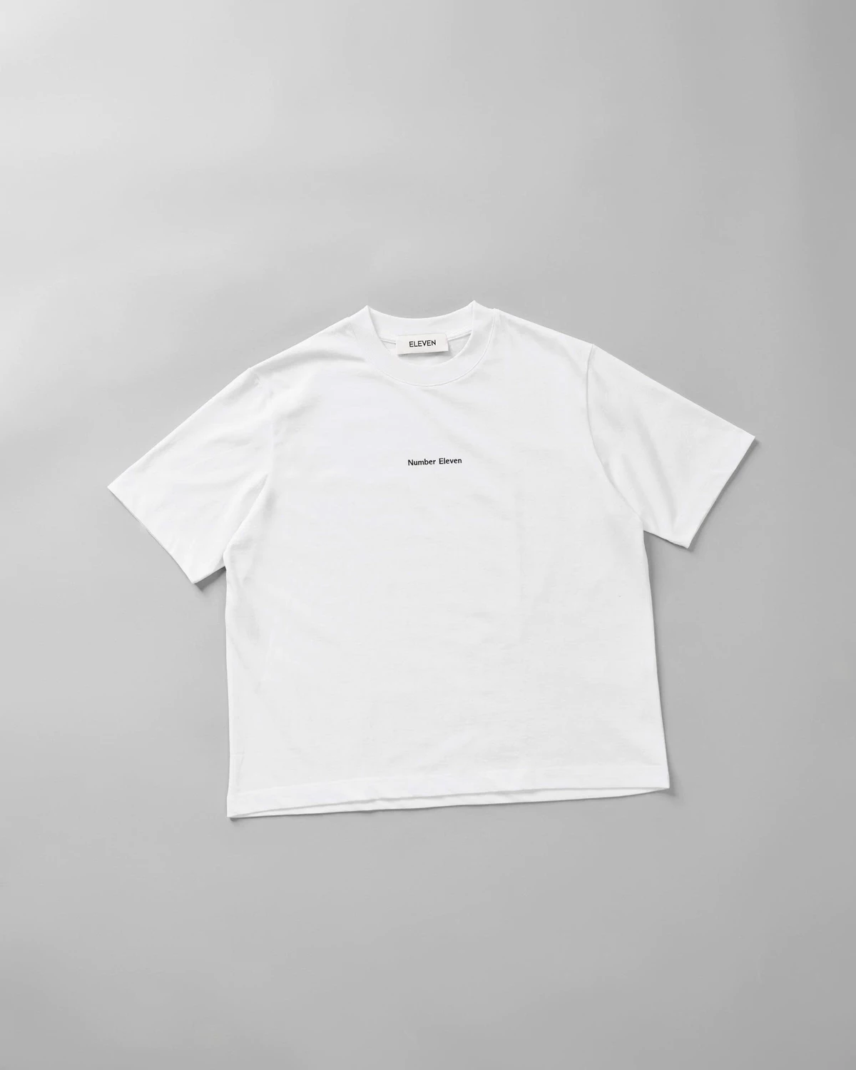 Eleven - Áo Thun Unisex Nam Nữ In Number Eleven Ngang | Màu Trắng