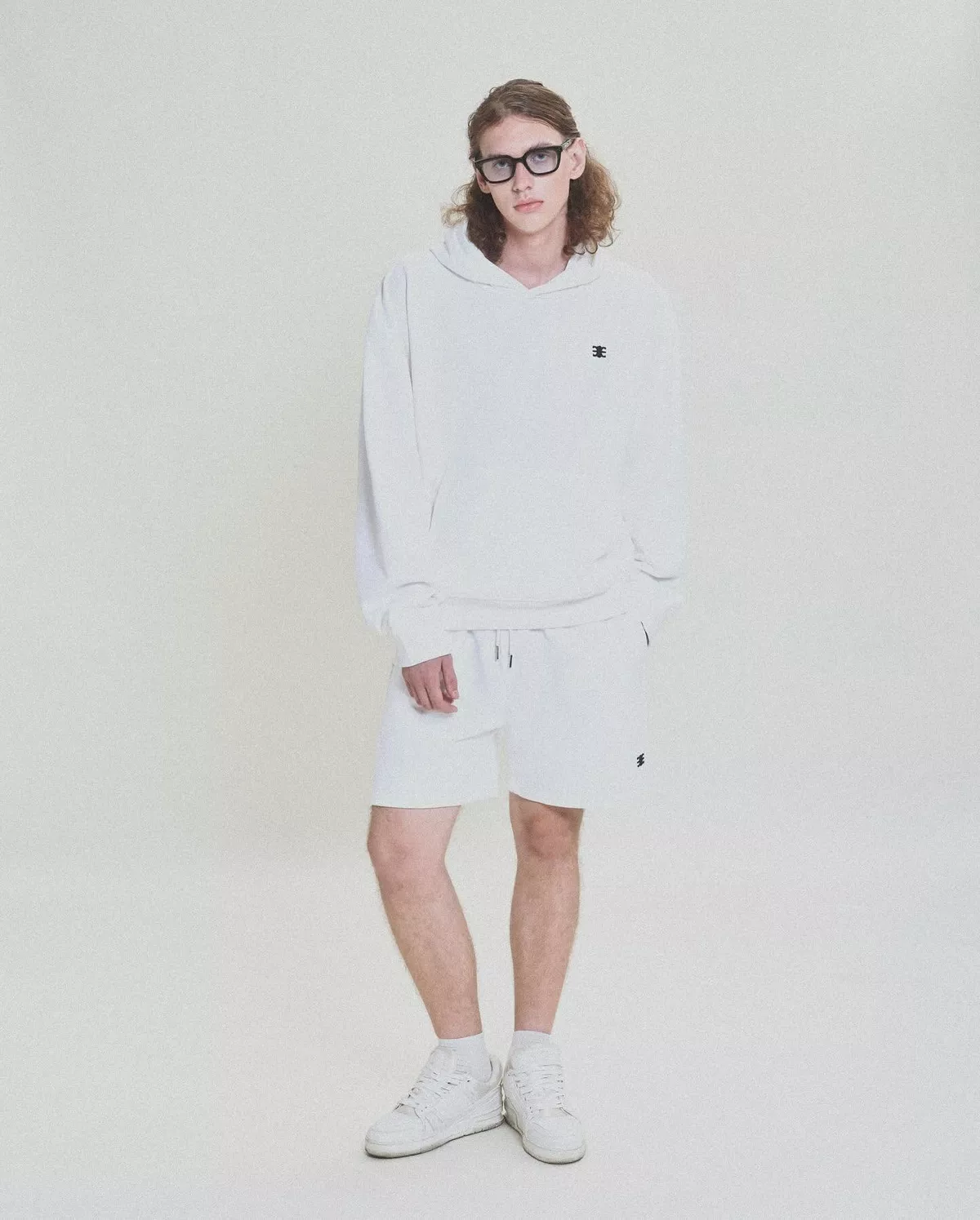 Eleven - Áo Nỉ Hoodie Unisex Nam Nữ Thêu Mono | Màu Trắng