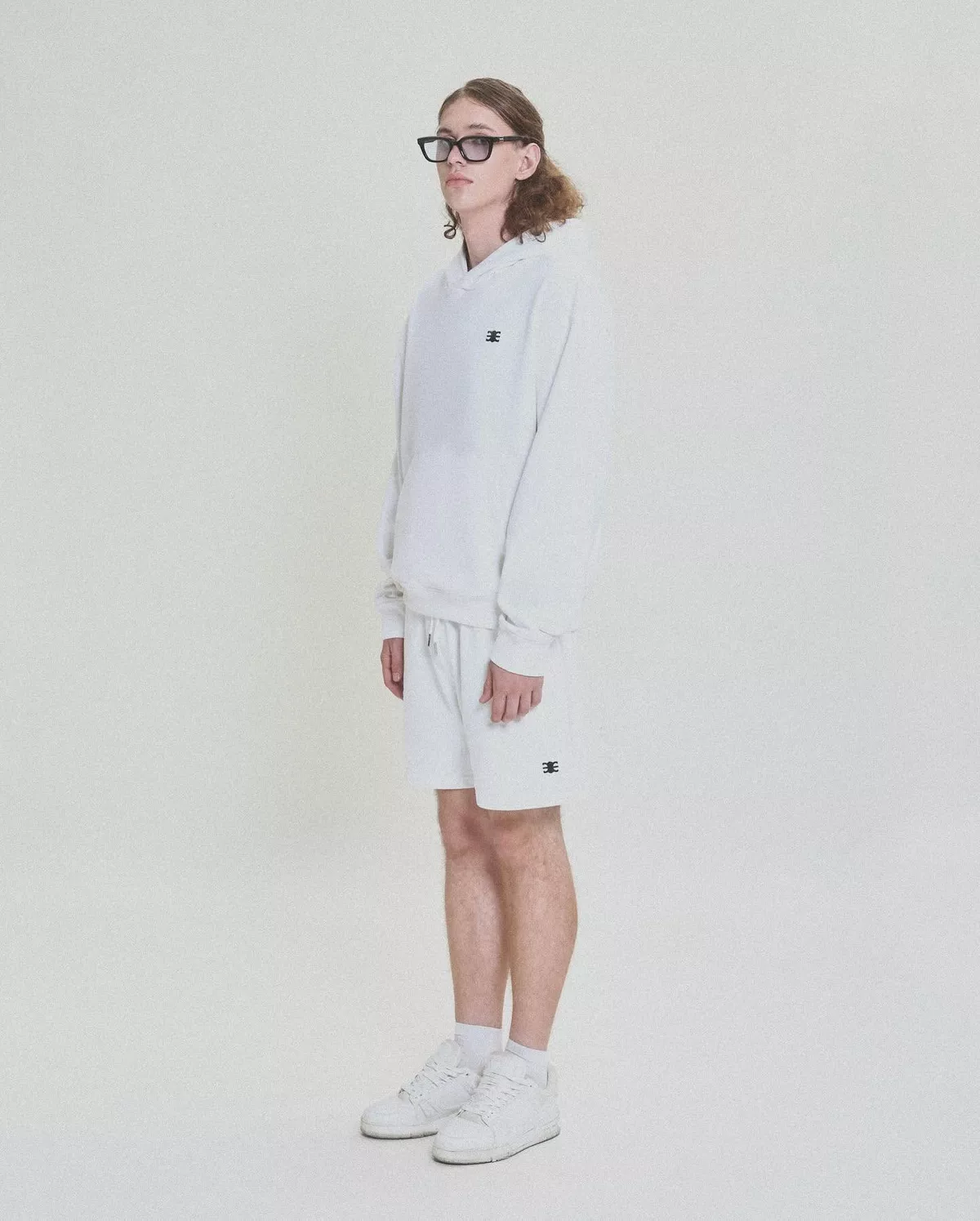 Eleven - Áo Nỉ Hoodie Unisex Nam Nữ Thêu Mono | Màu Trắng