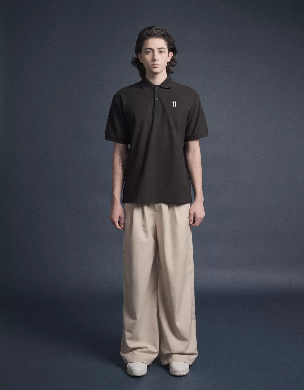 Eleven - Áo Polo Thêu 11 | Màu Đen