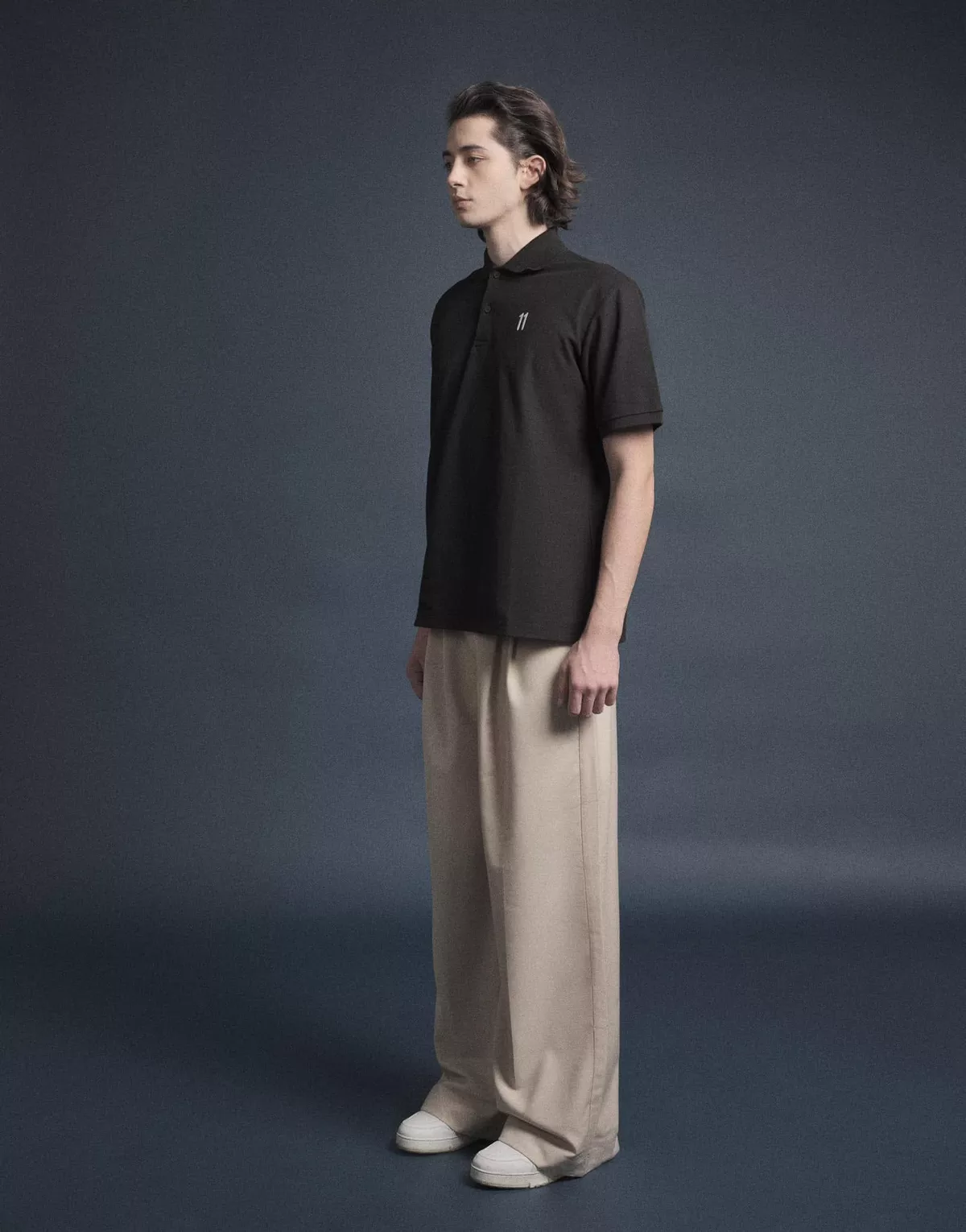 Eleven - Áo Polo Thêu 11 | Màu Đen